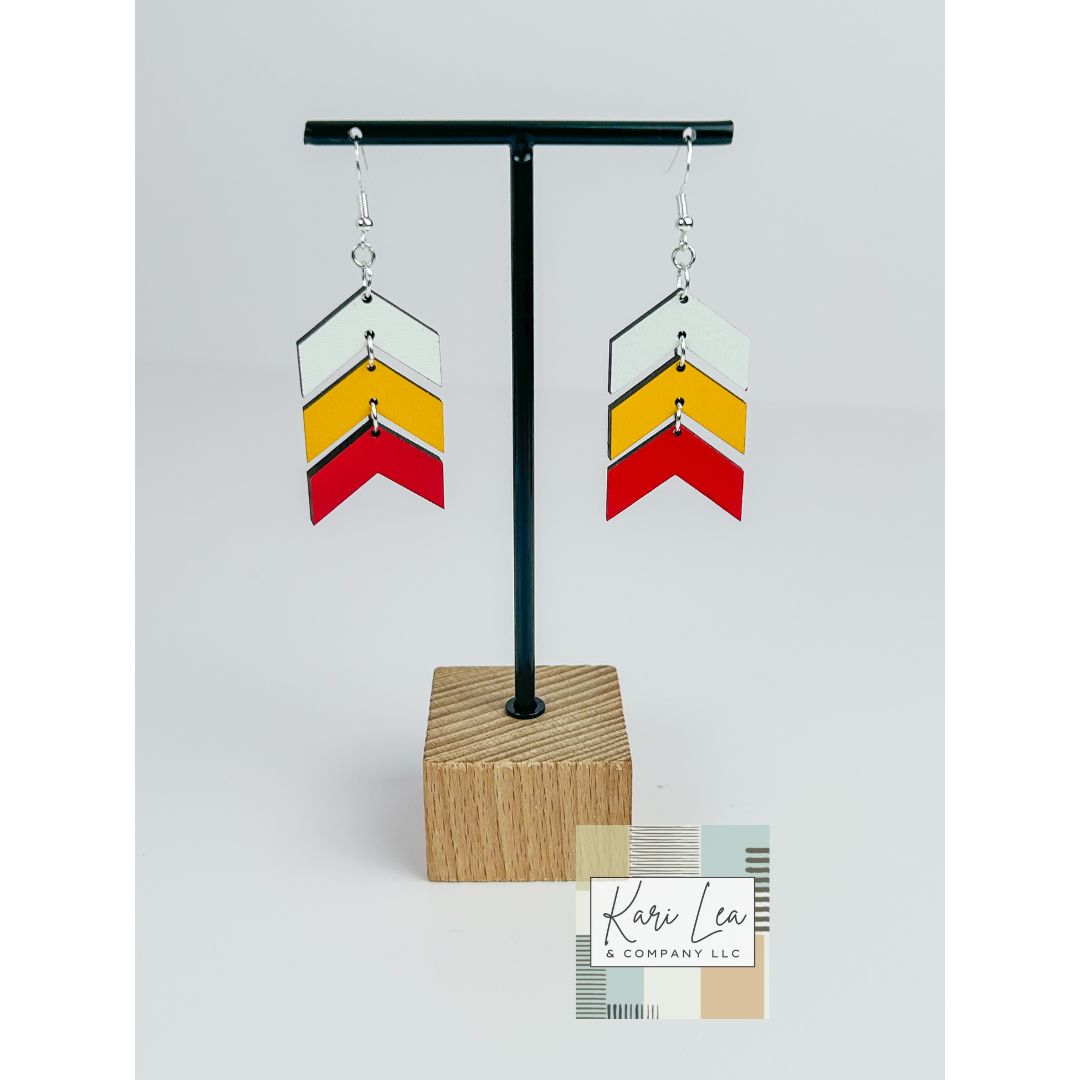 Chevron Dangle Earrings