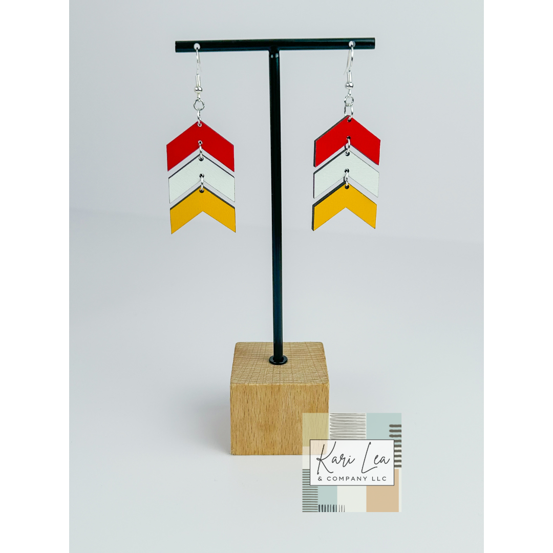 Chevron Dangle Earrings