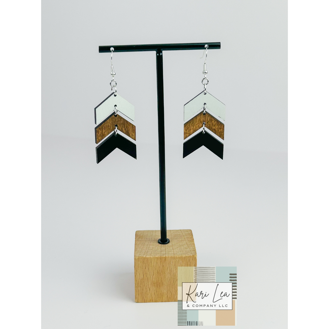 Chevron Dangle Earrings