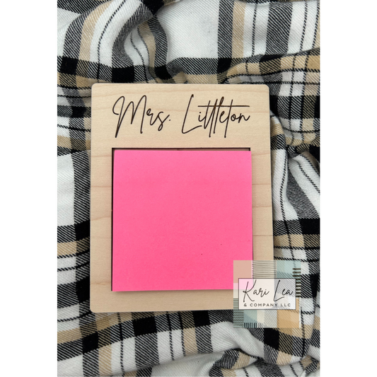 Personalized Sticky Note Pad/Holder