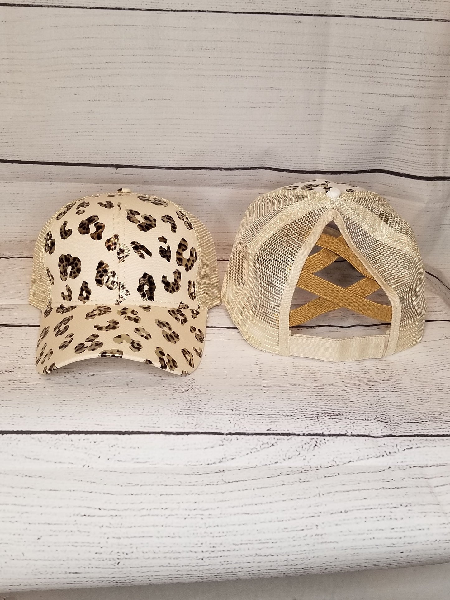 Slim Rectangle Leather Patch (your choice) - Leather Patch Hat - Ladies Ponytail or Trucker Hat