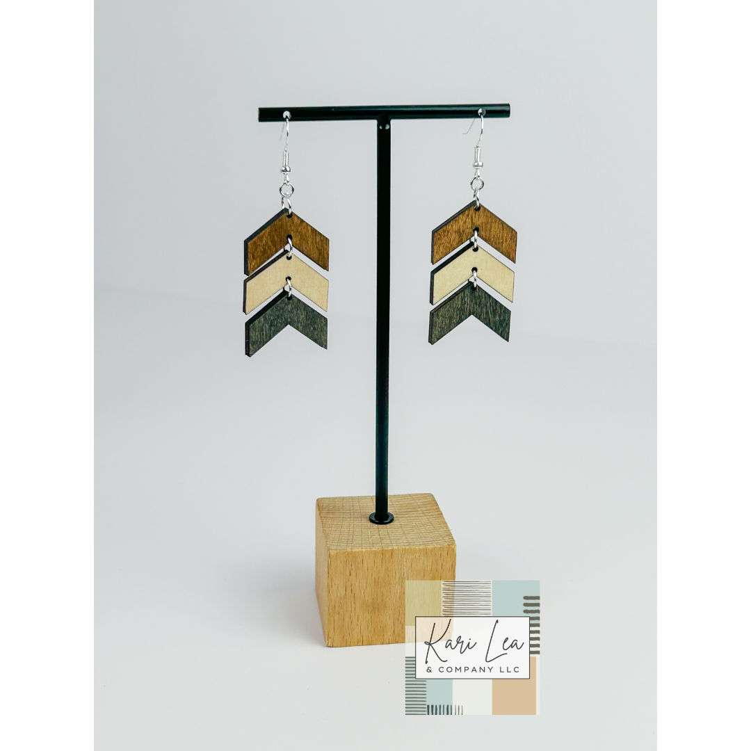 Chevron Dangle Earrings