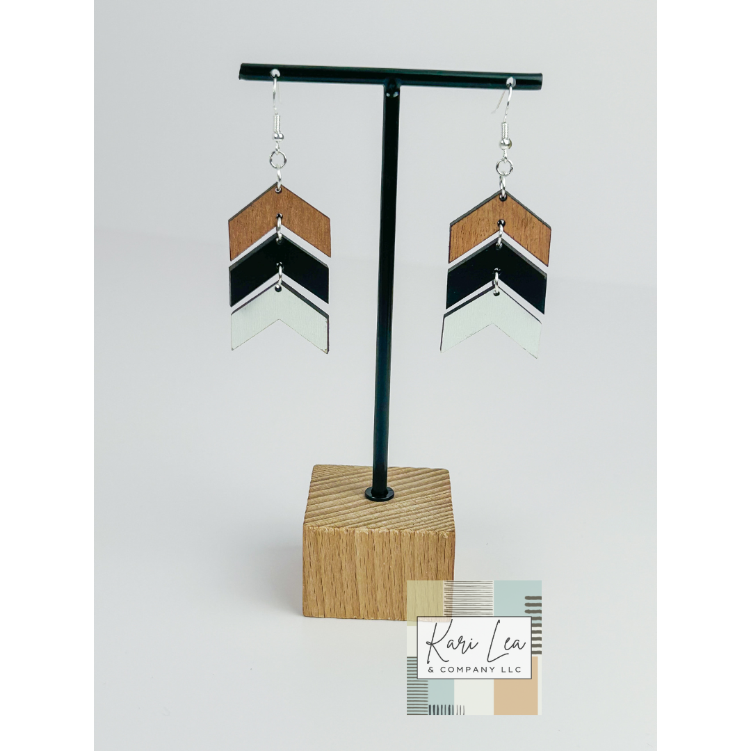 Chevron Dangle Earrings