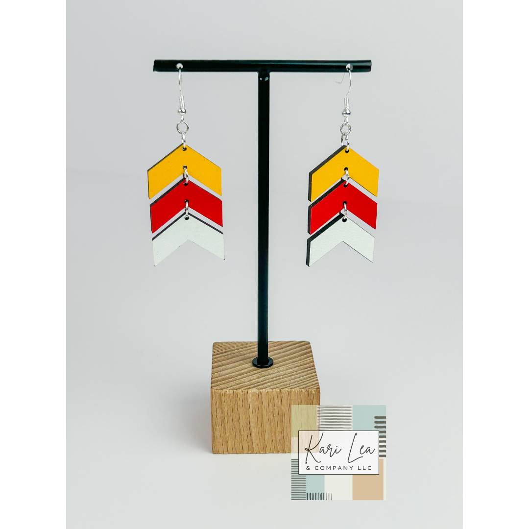 Chevron Dangle Earrings
