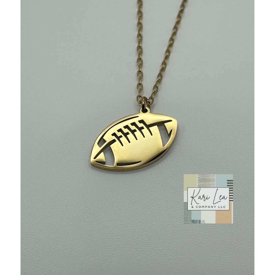 Sports Pendant Necklace (Football, Basketball, Baseball/Softball, Soccer, Cheer Megaphone, Paw Print))