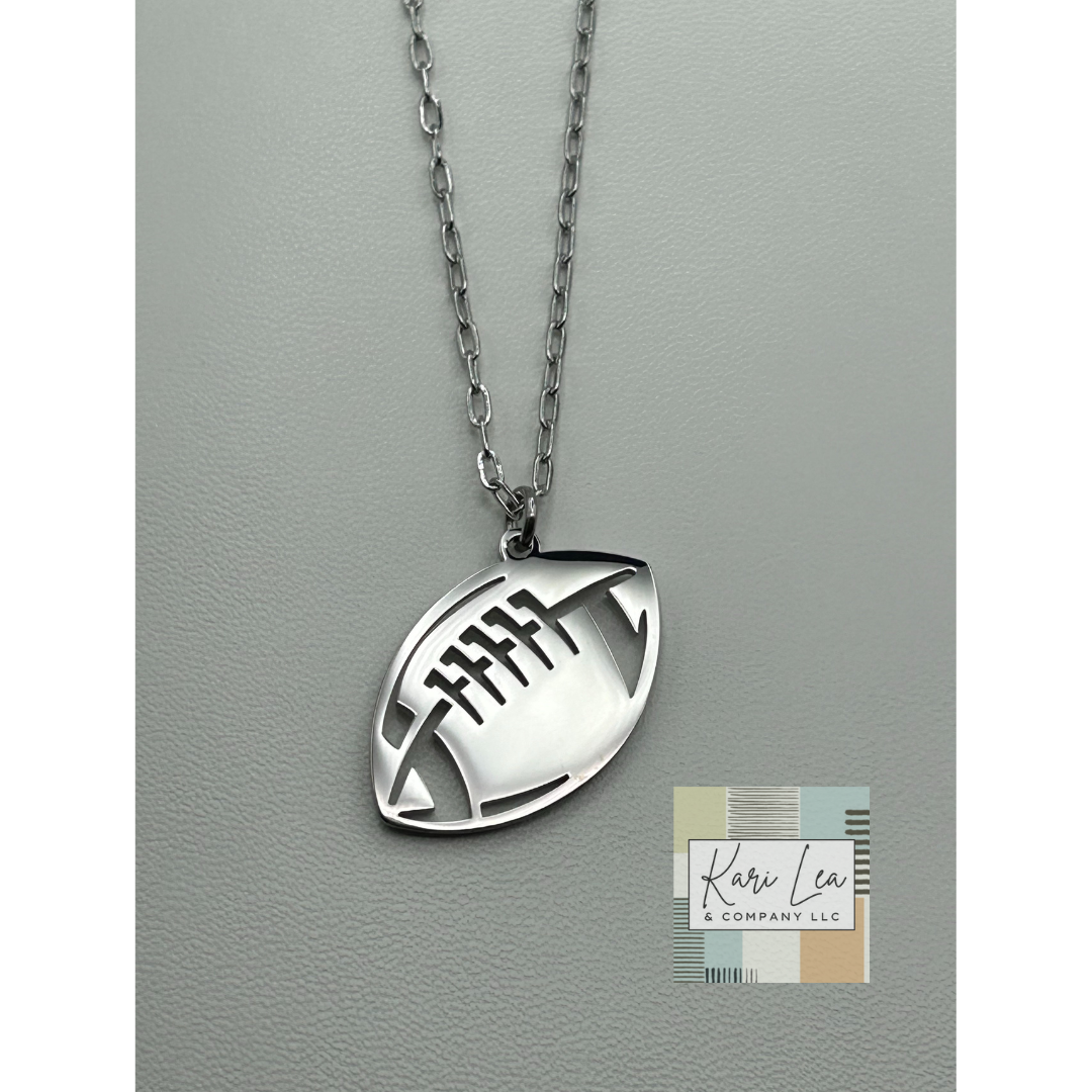 Sports Pendant Necklace (Football, Basketball, Baseball/Softball, Soccer, Cheer Megaphone, Paw Print))