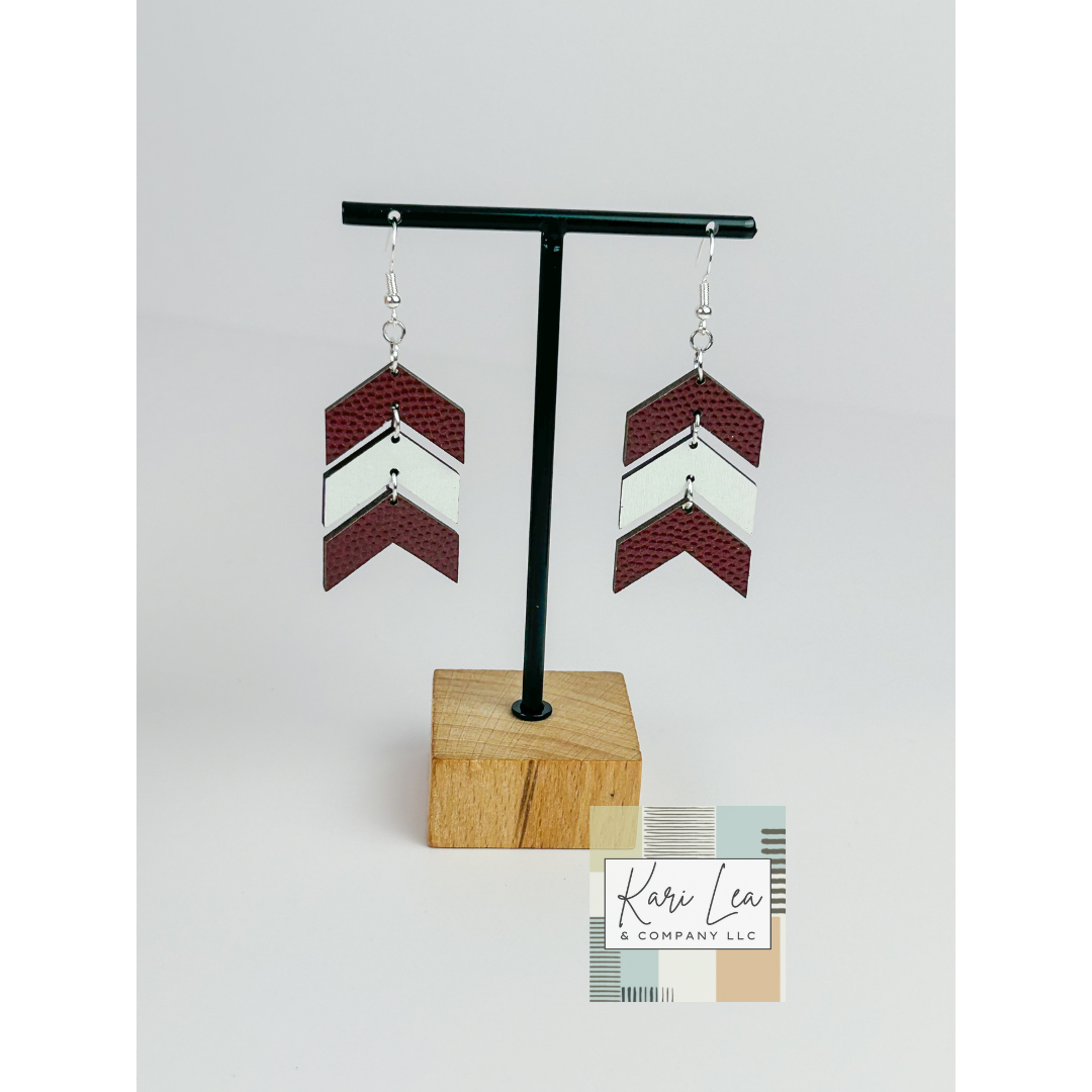 Chevron Dangle Earrings