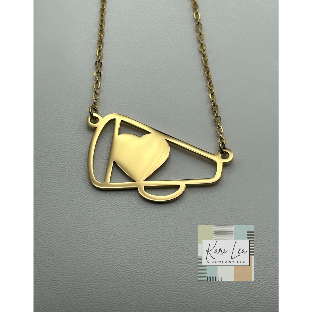 Sports Pendant Necklace (Football, Basketball, Baseball/Softball, Soccer, Cheer Megaphone, Paw Print))