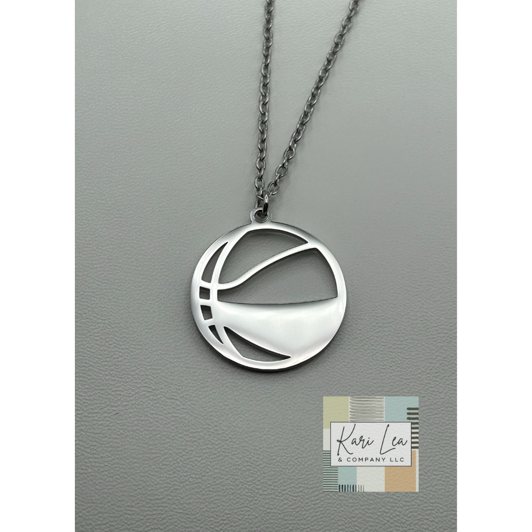 Sports Pendant Necklace (Football, Basketball, Baseball/Softball, Soccer, Cheer Megaphone, Paw Print))