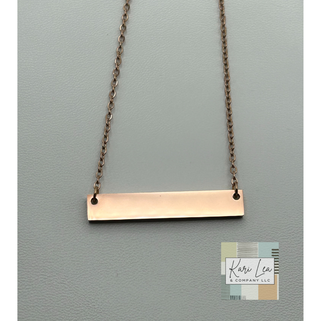 Custom Laser Engraved Necklace