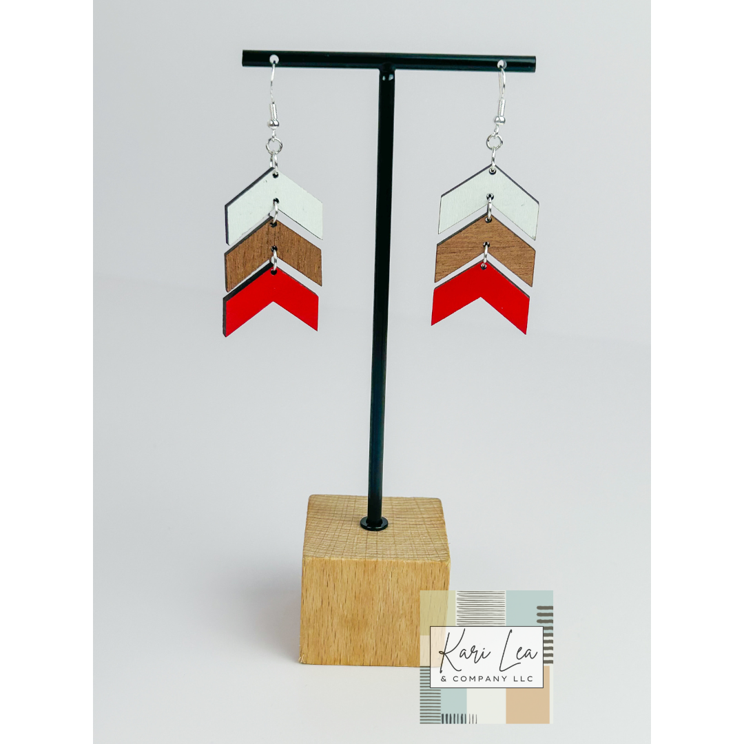 Chevron Dangle Earrings