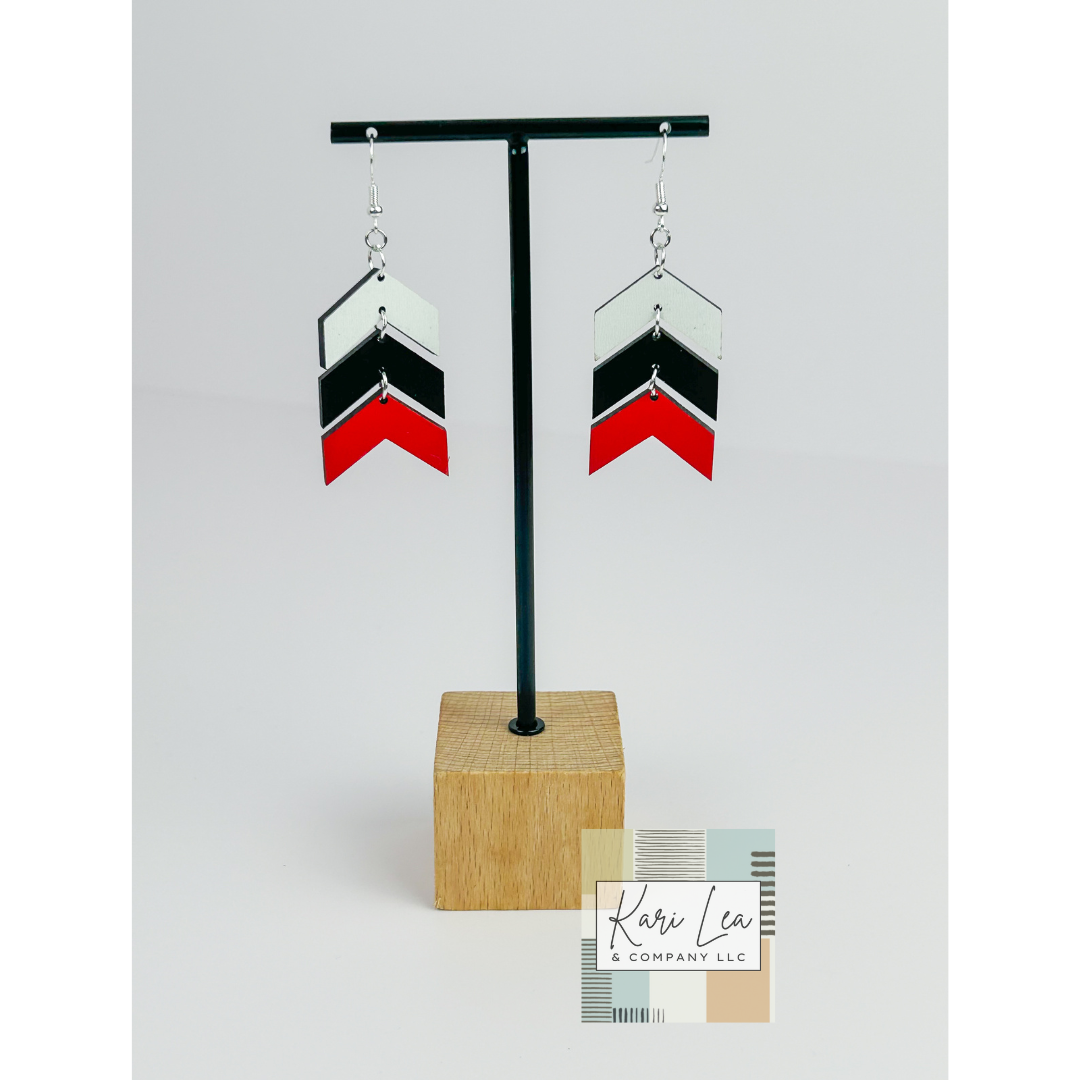 Chevron Dangle Earrings