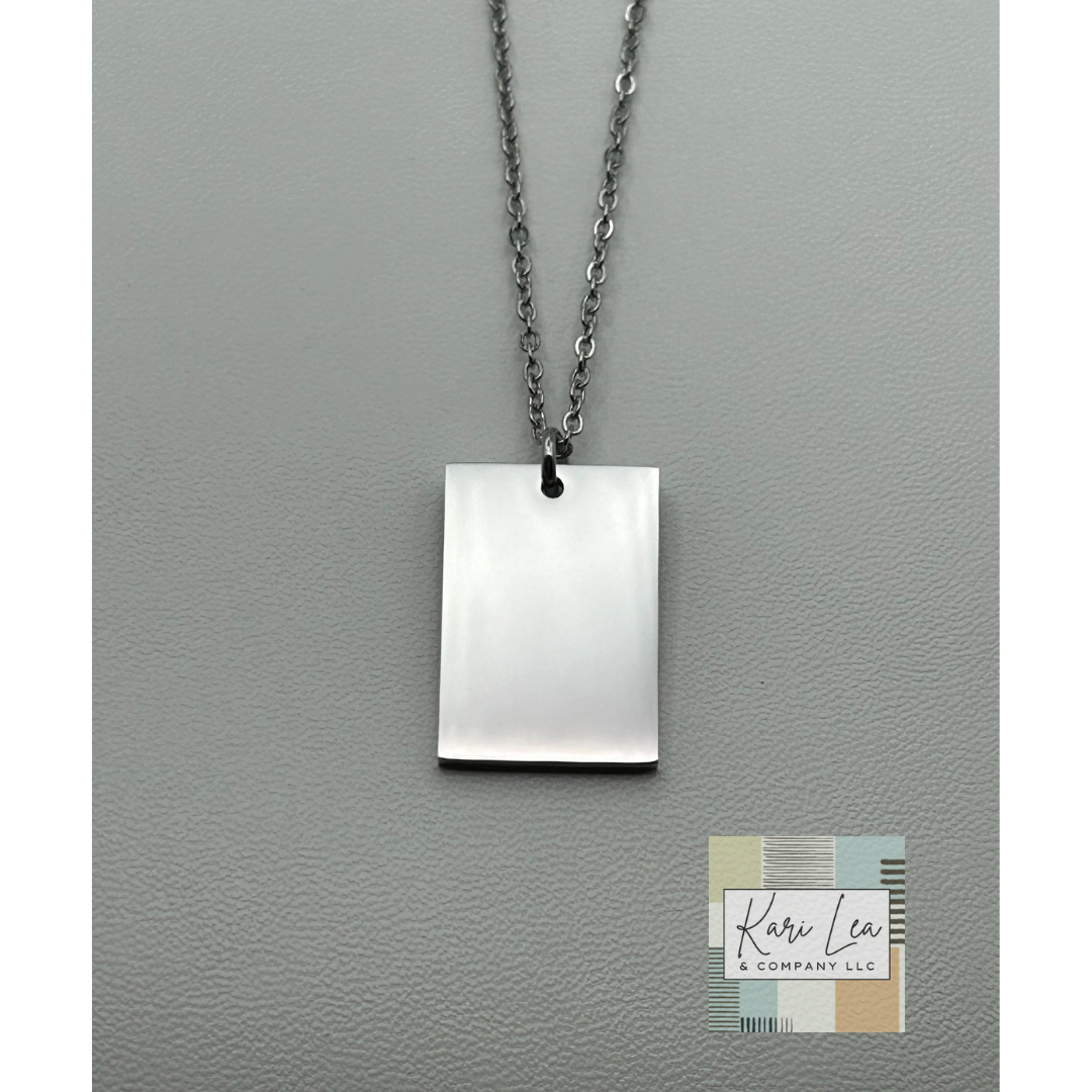 Custom Laser Engraved Necklace