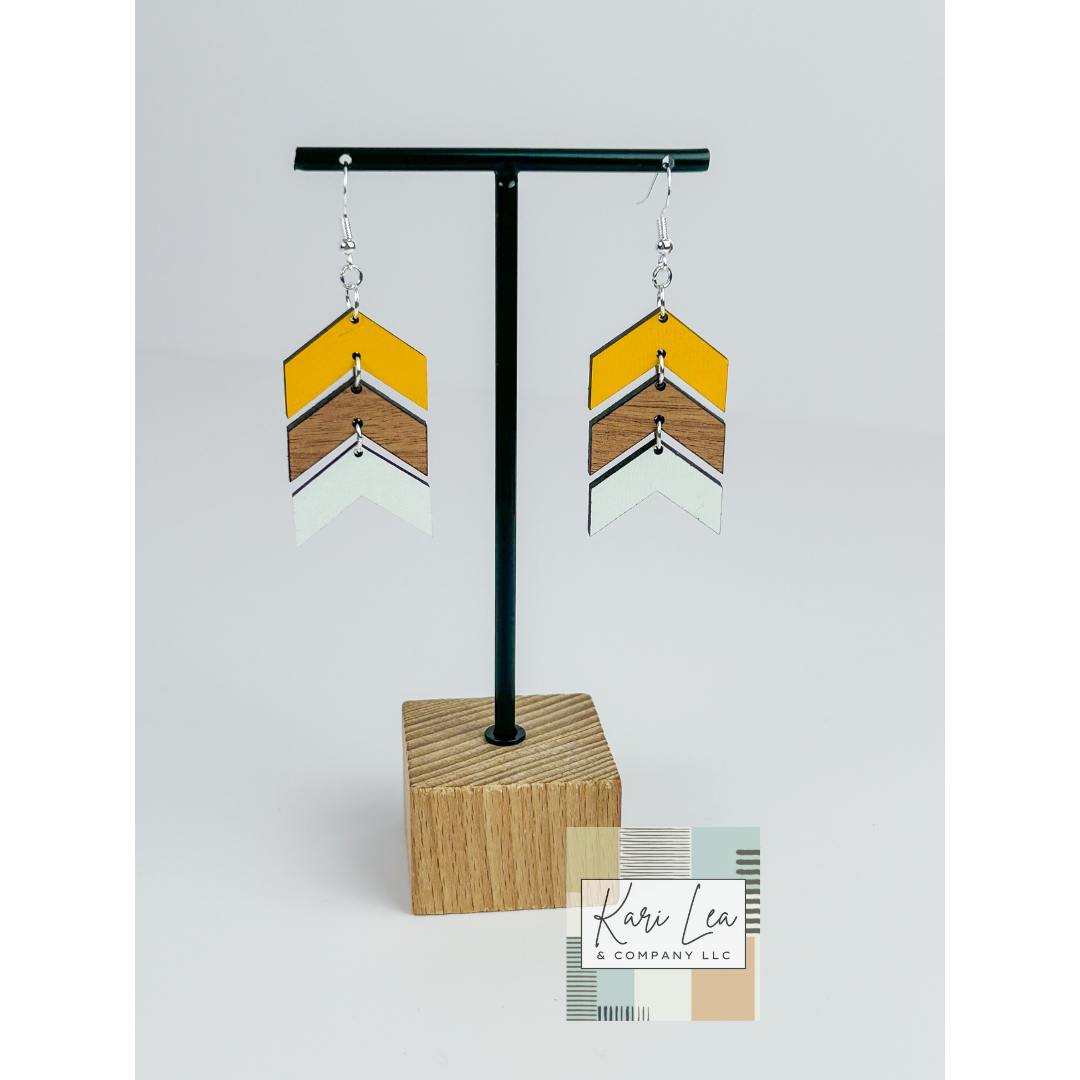 Chevron Dangle Earrings