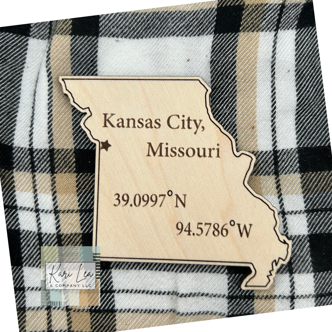 City/State Coordinate Magnets