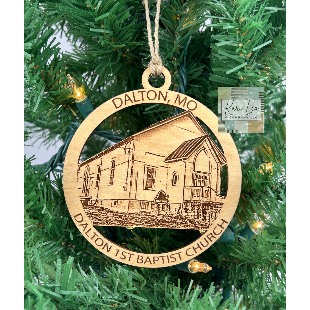 Dalton, MO Hometown (1st Baptist Church)- Ornament and/or Magnet