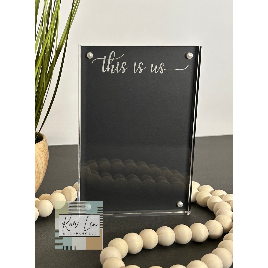 Acrylic Photo Frame (4x6) - Personalized