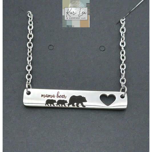 Mama Bear & Cubs Necklace