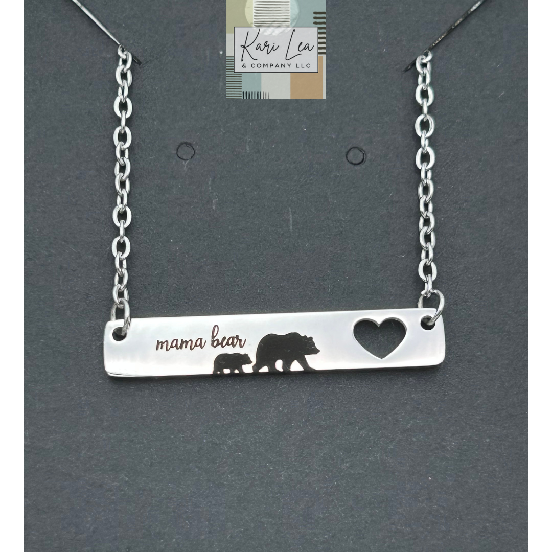 Mama Bear & Cubs Necklace