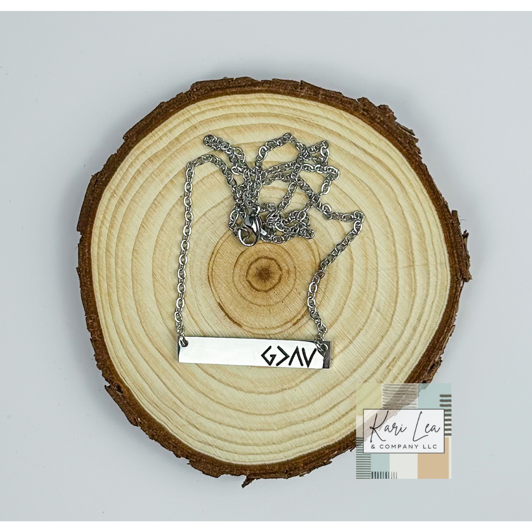 Custom Laser Engraved Necklace