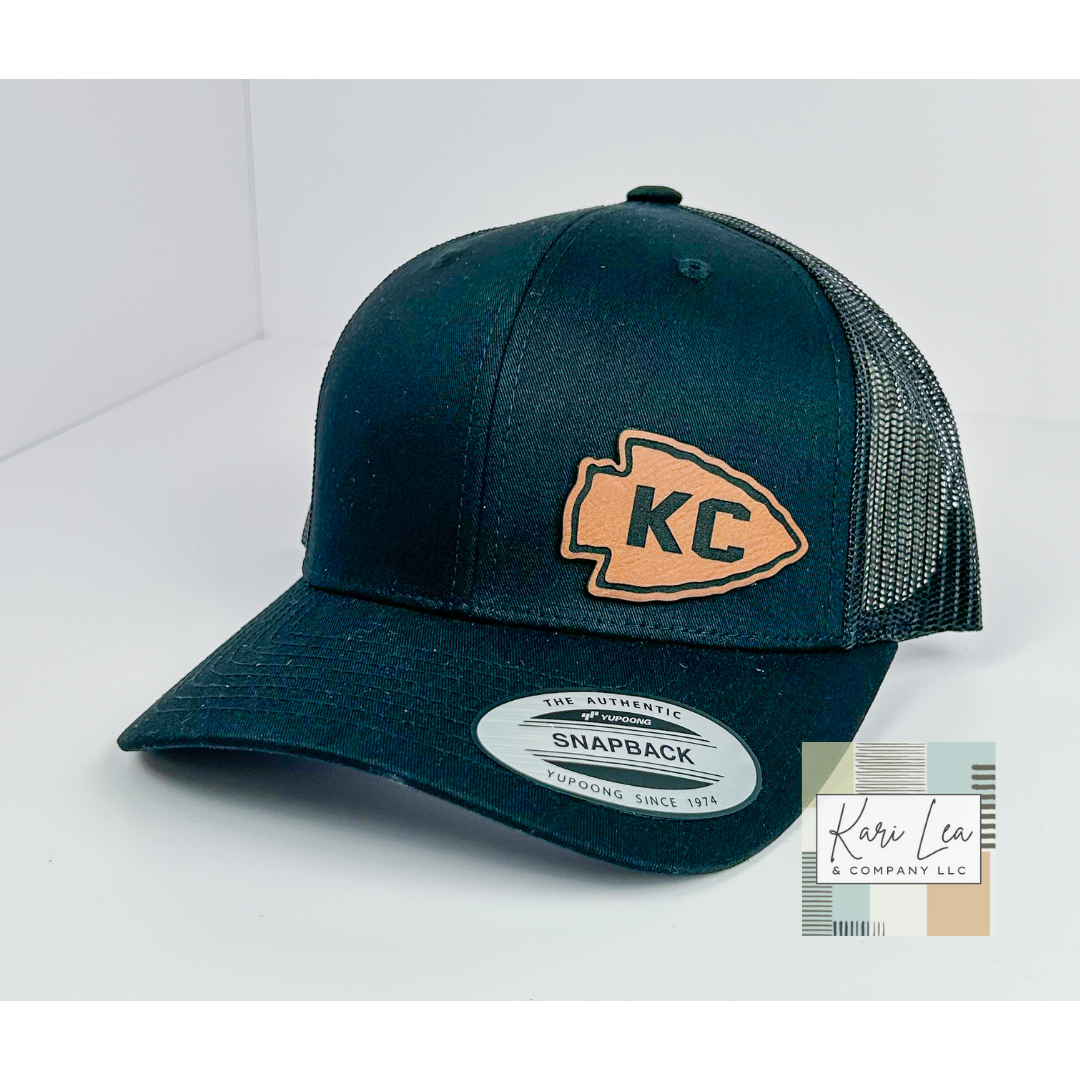 KC Inspired Leather Patch Hats