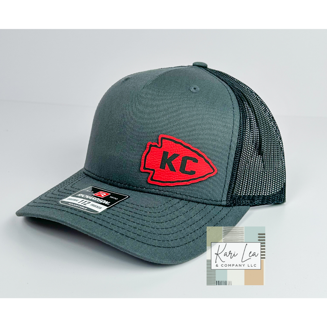 KC Inspired Leather Patch Hats