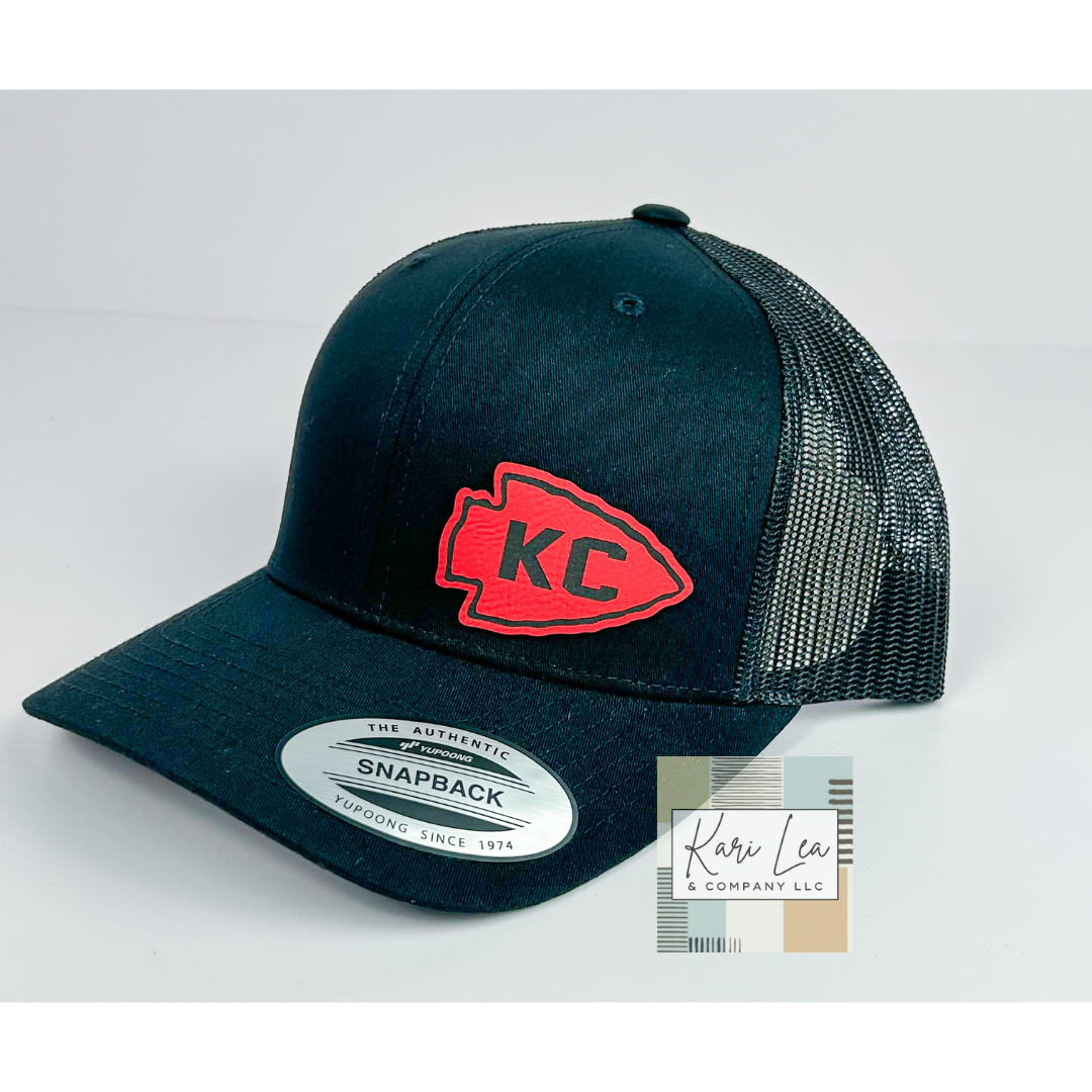 KC Inspired Leather Patch Hats