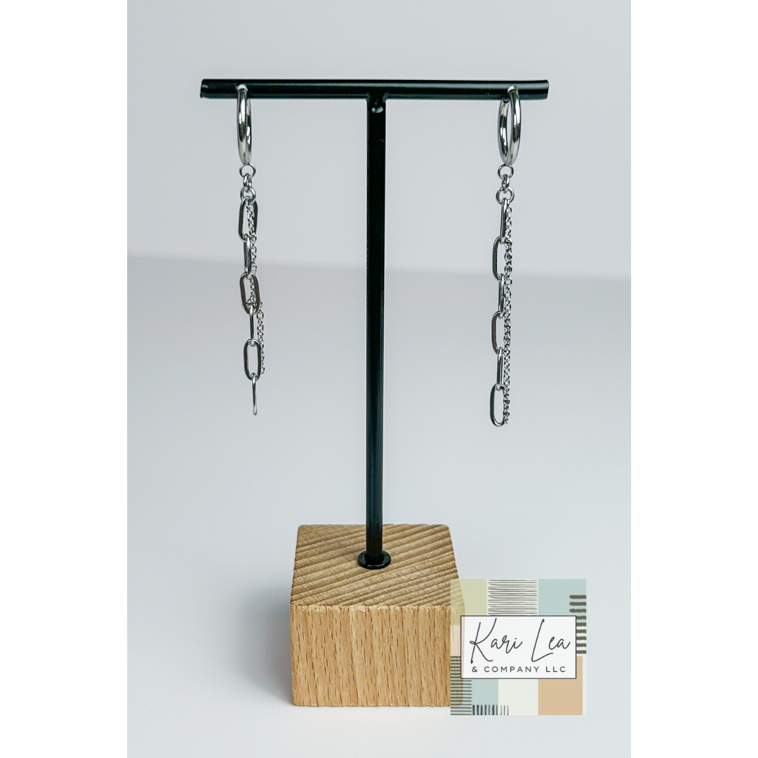 Mixed Media Dangle Earrings