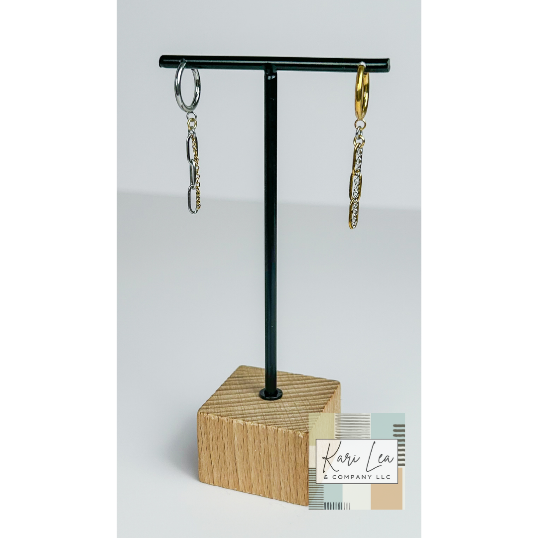 Mixed Media Dangle Earrings