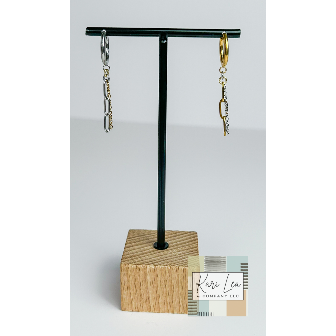 Mixed Media Dangle Earrings