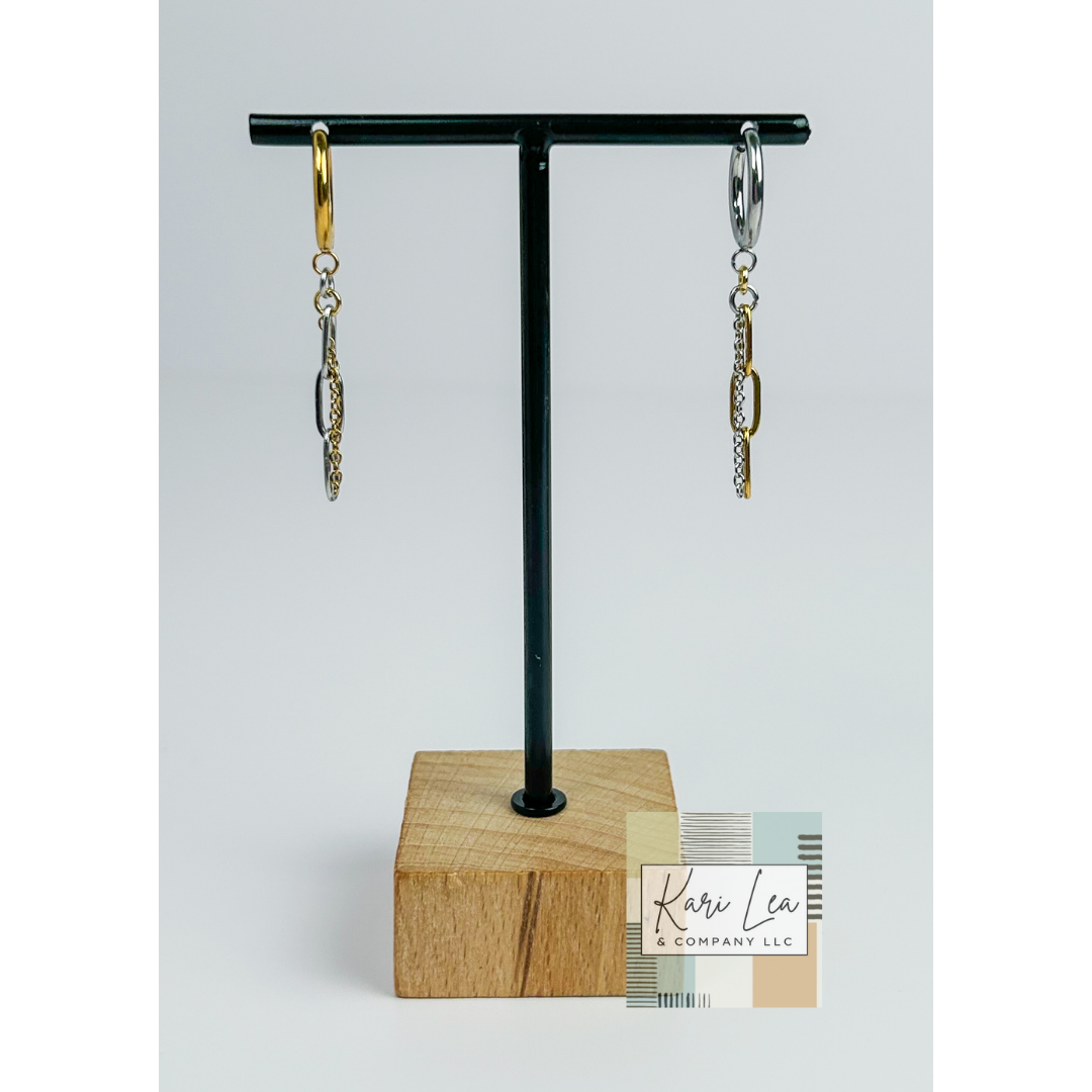 Mixed Media Dangle Earrings