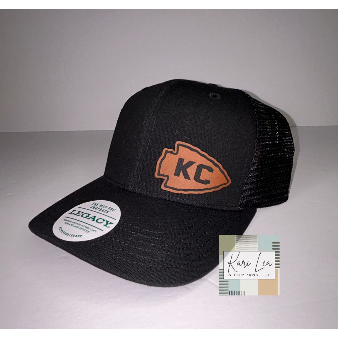 KC Inspired Leather Patch Hats