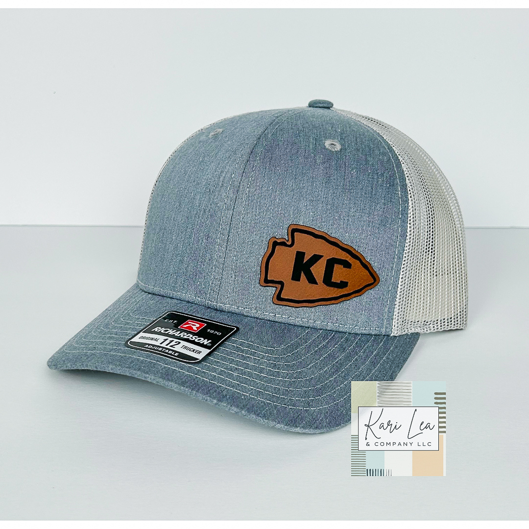 KC Inspired Leather Patch Hats