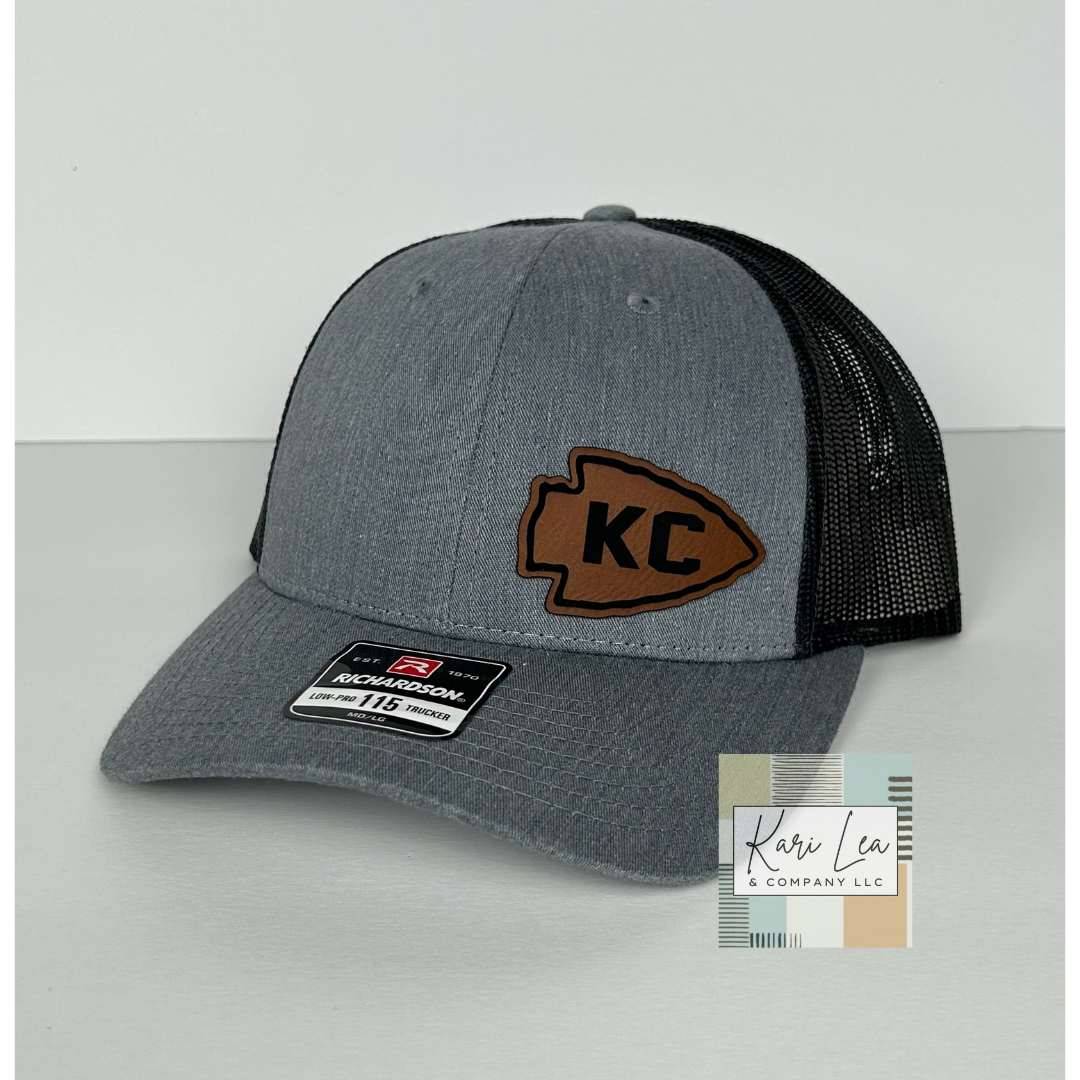 KC Inspired Leather Patch Hats