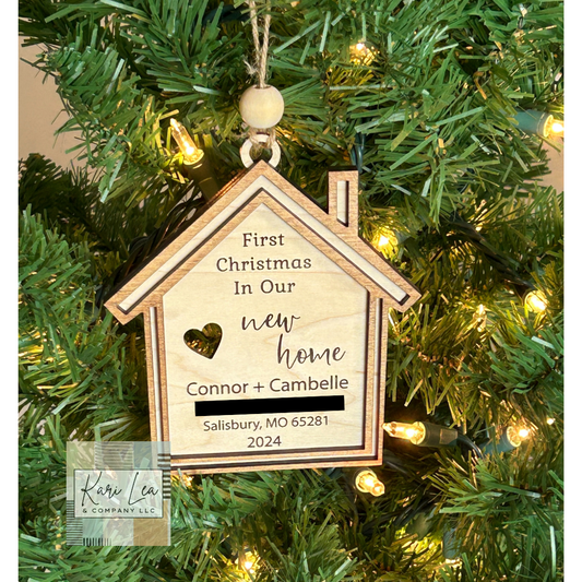 First Christmas in New Home Ornament