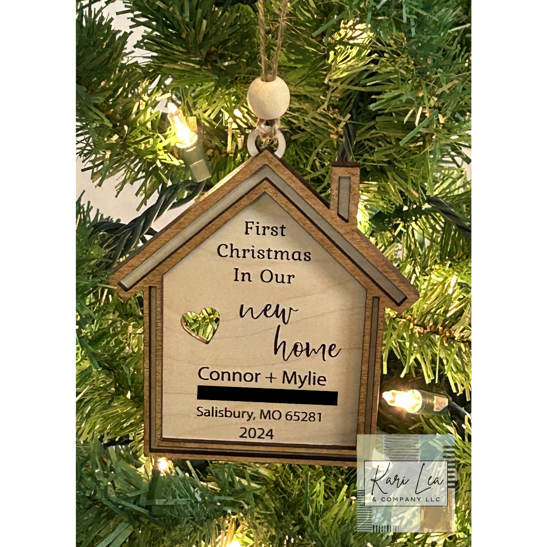 First Christmas in New Home Ornament