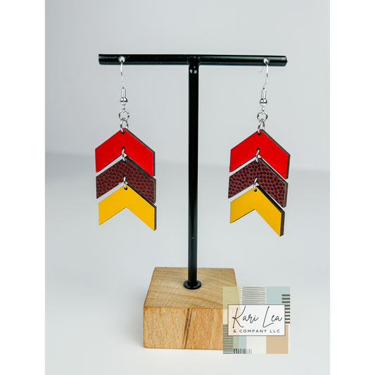 Chevron Dangle Earrings