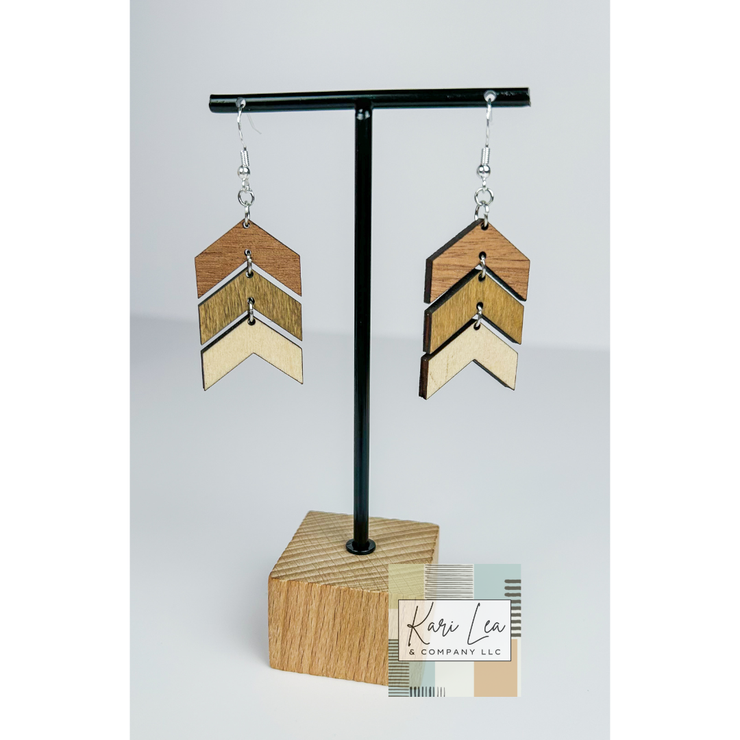 Chevron Dangle Earrings