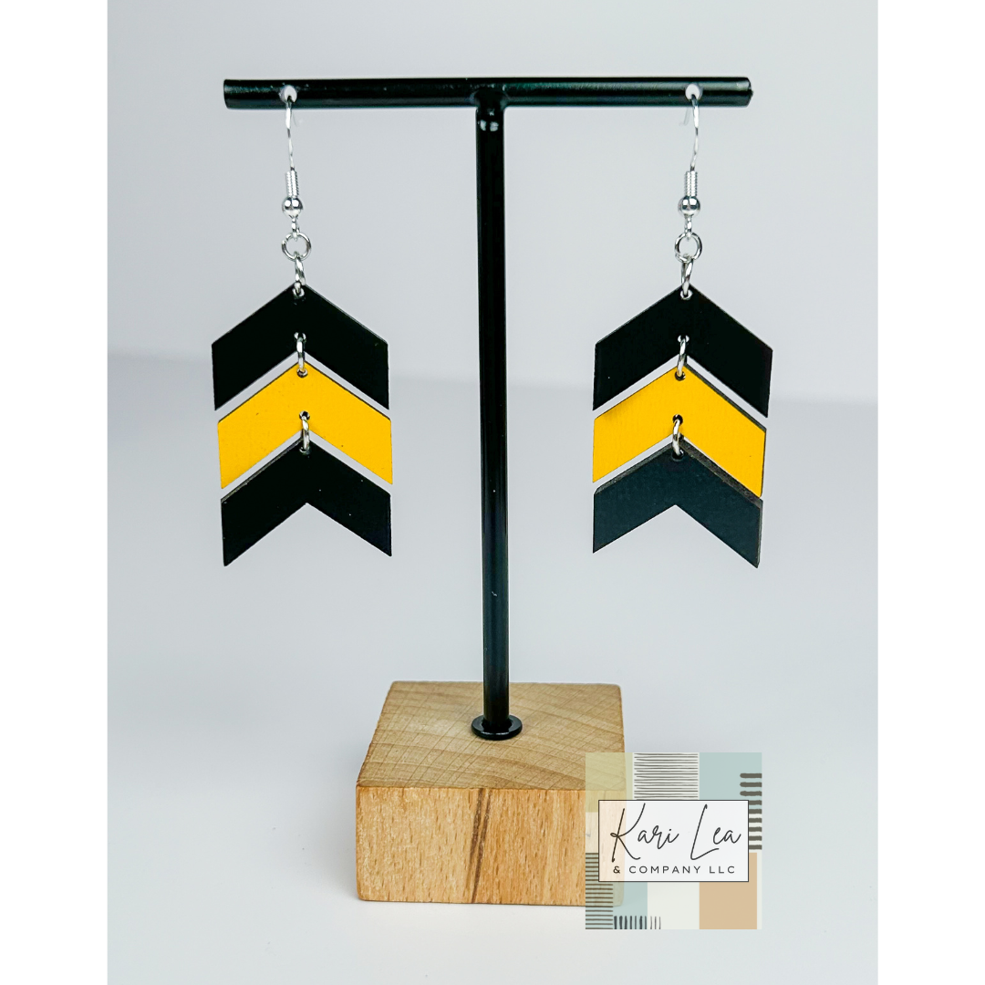 Chevron Dangle Earrings