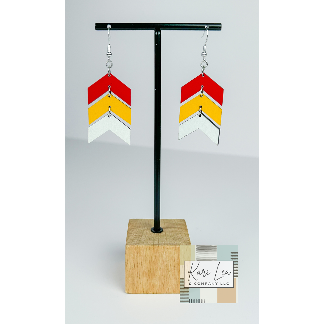 Chevron Dangle Earrings
