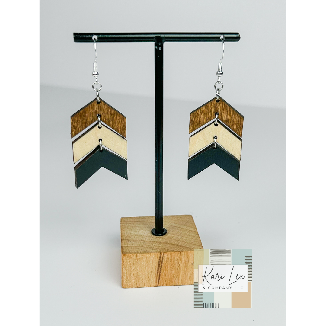Chevron Dangle Earrings