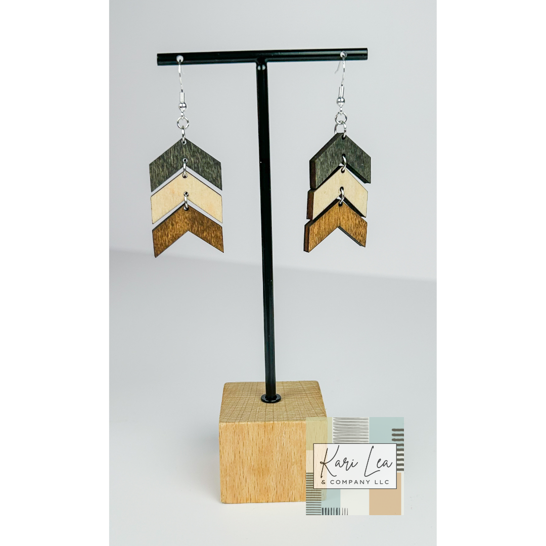 Chevron Dangle Earrings