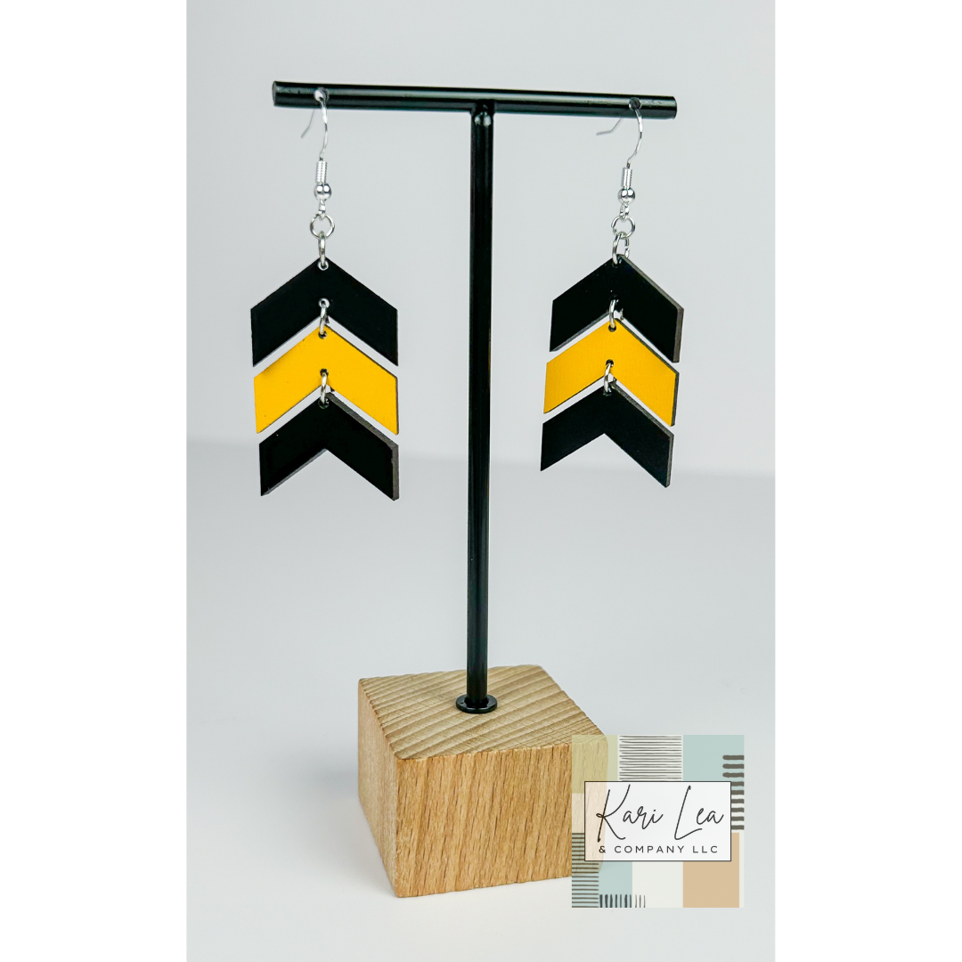 Chevron Dangle Earrings