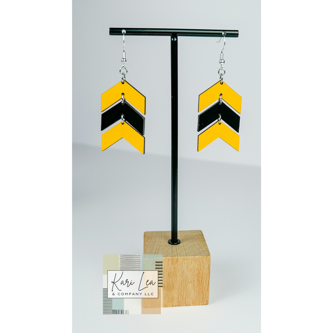 Chevron Dangle Earrings
