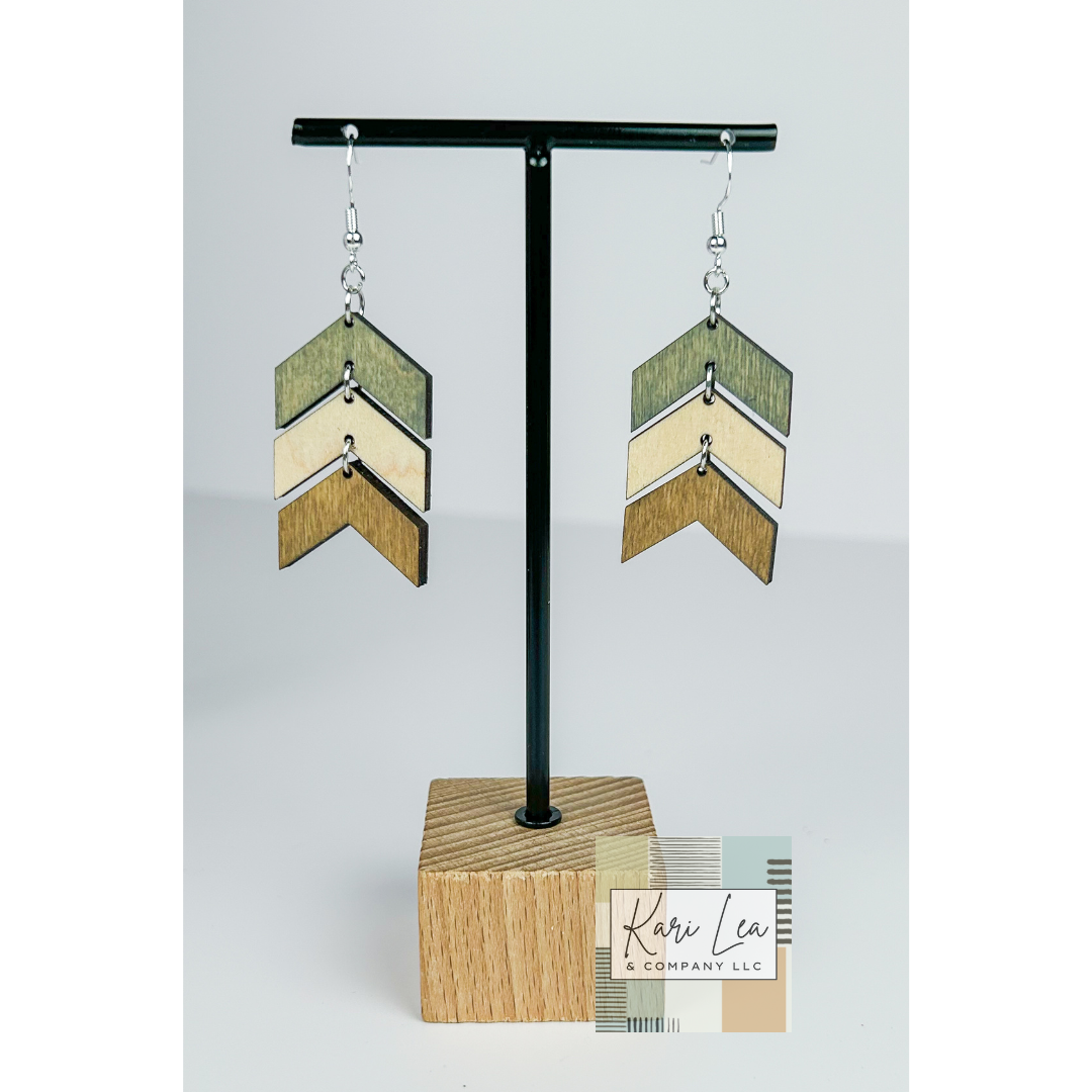 Chevron Dangle Earrings