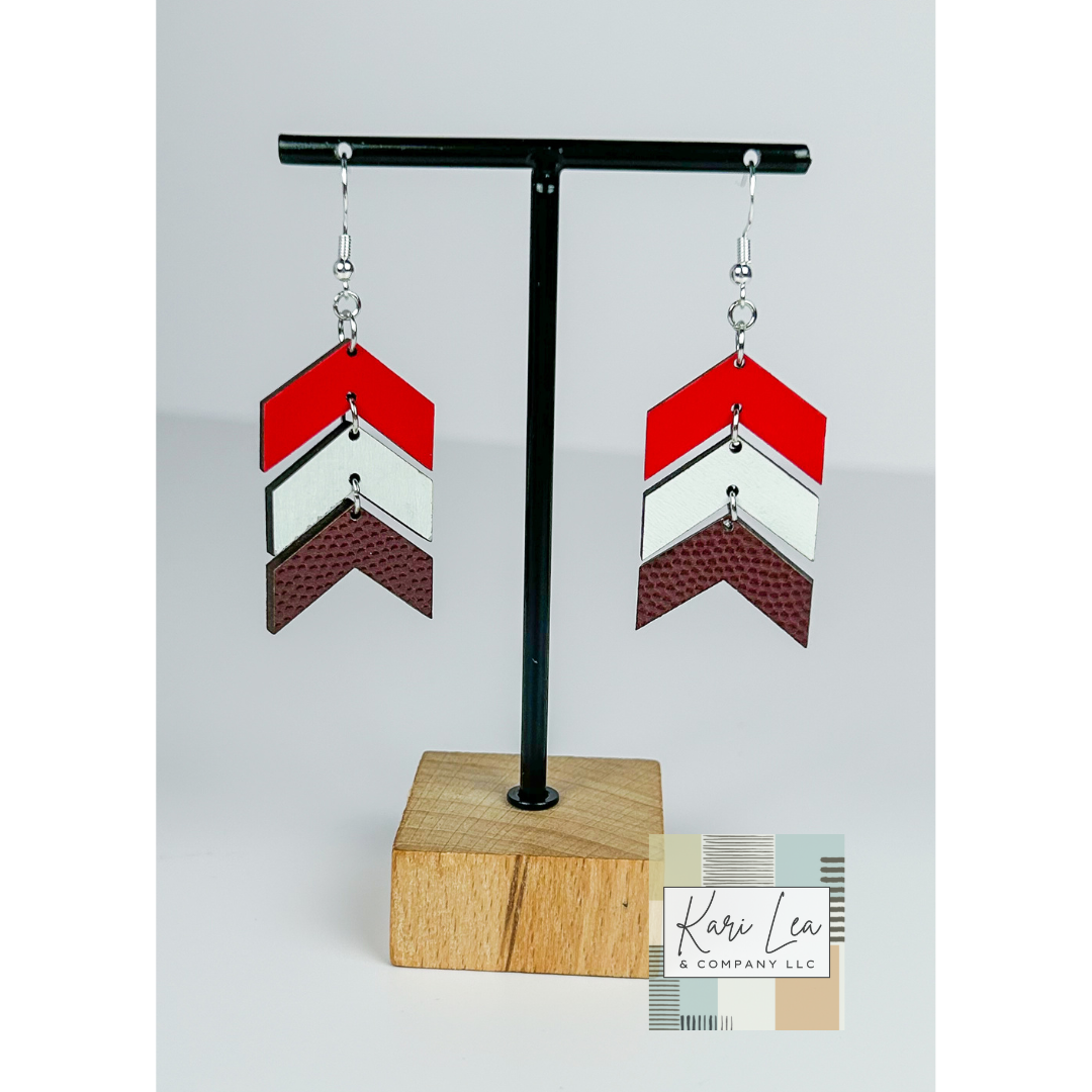 Chevron Dangle Earrings
