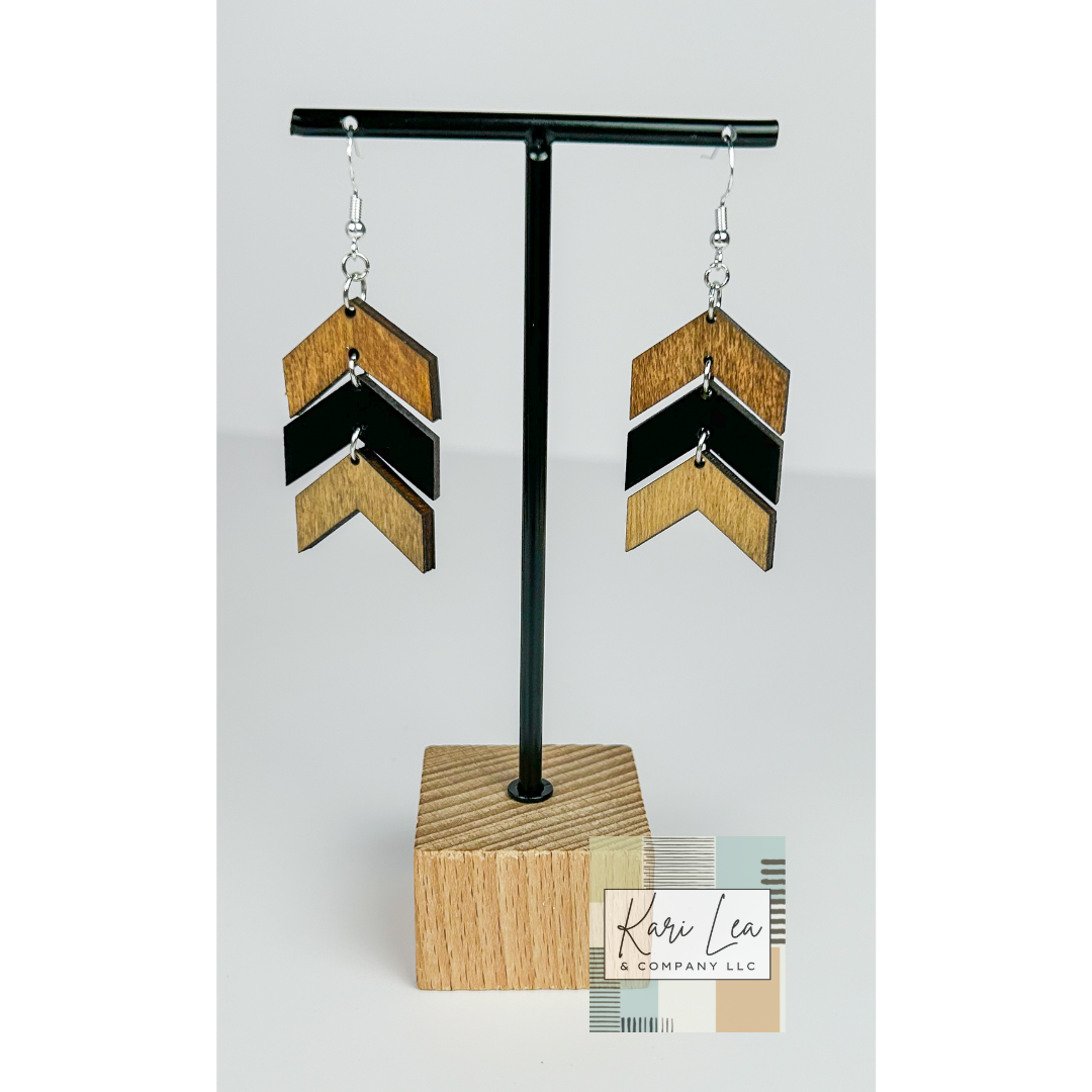 Chevron Dangle Earrings