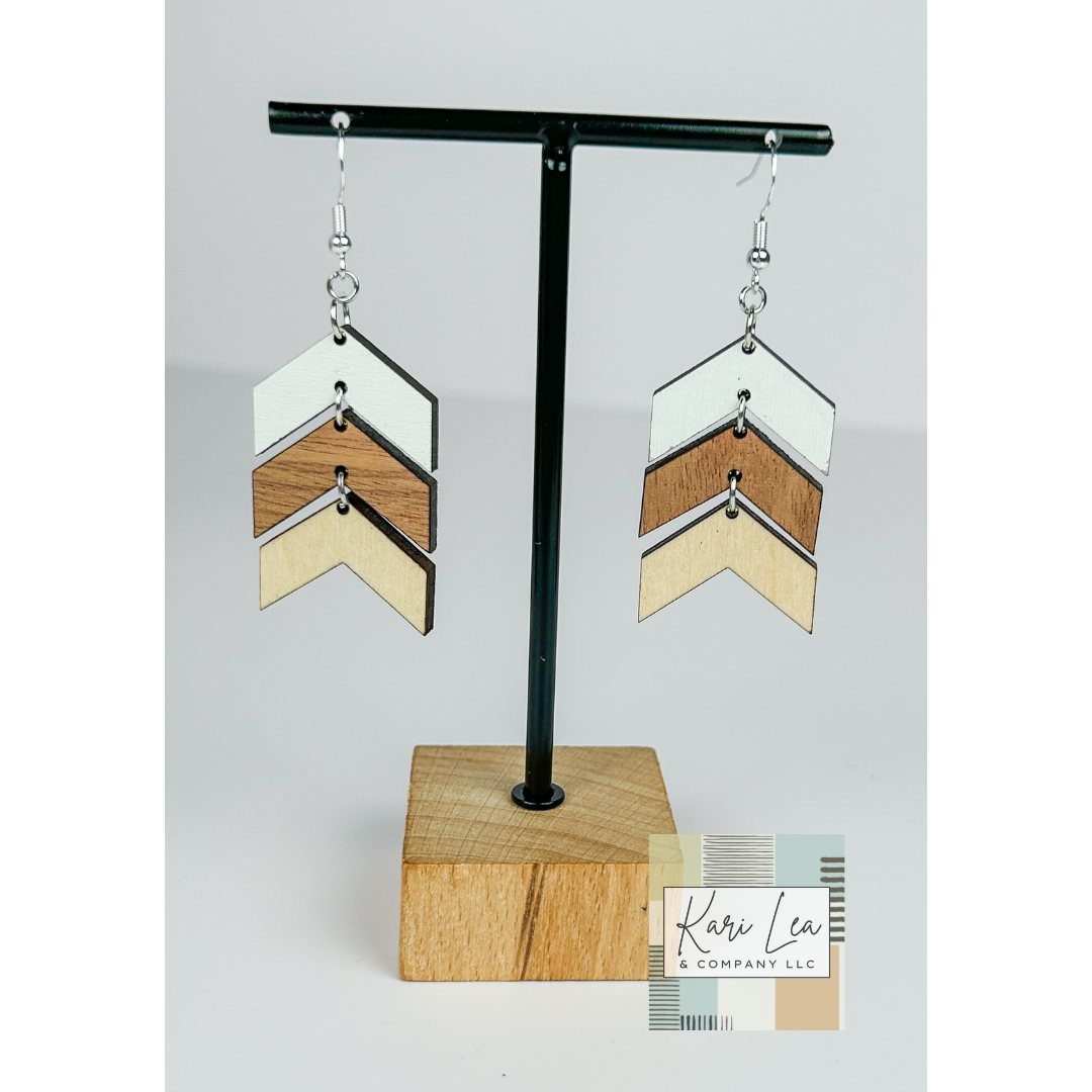 Chevron Dangle Earrings