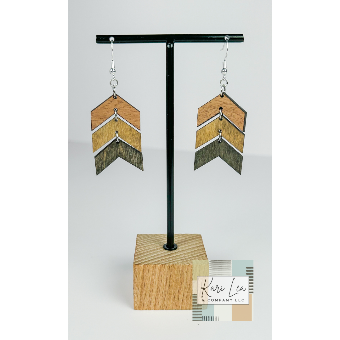 Chevron Dangle Earrings