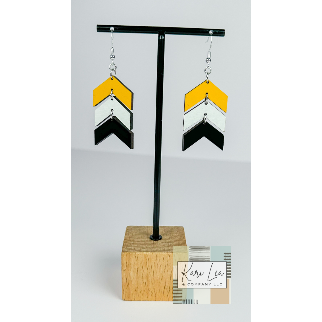 Chevron Dangle Earrings